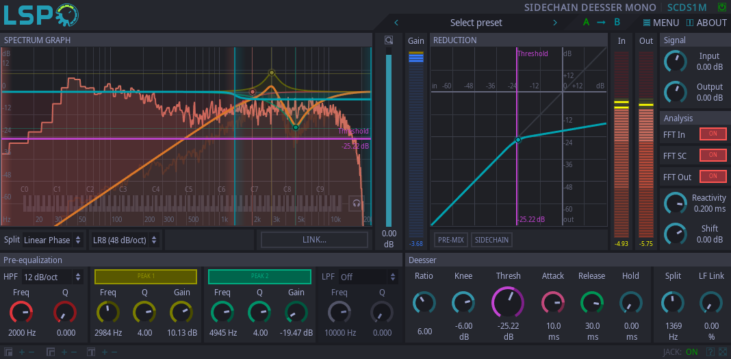Sidechain Deesser Mono